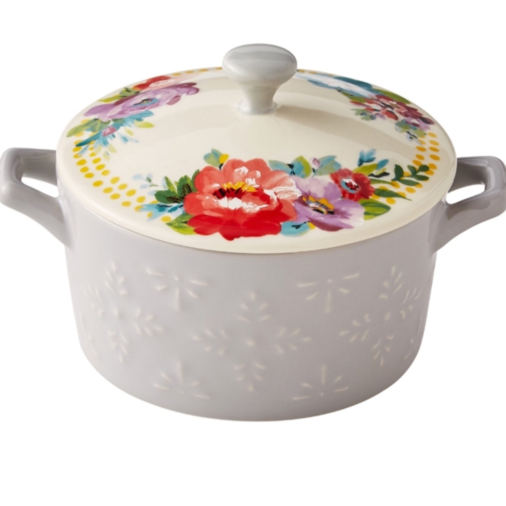 The Pioneer Woman Sweet Romance Blossoms Mini Cocotte